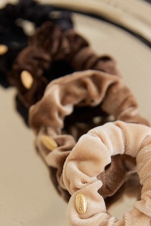 Goldish Point Scrunchie 4set