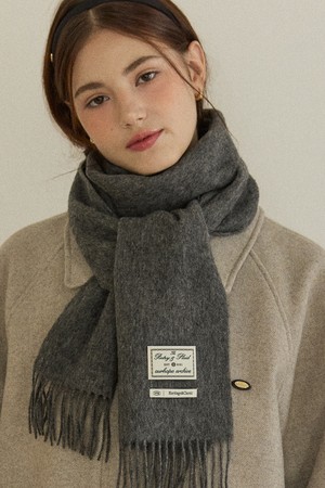 Ordinary Wool Muffler - Charcoal