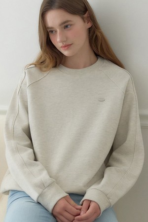 Cutline Raglan Sweatshirt - Oatmeal