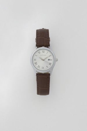 오브 클래식 레더 와치 - Brown