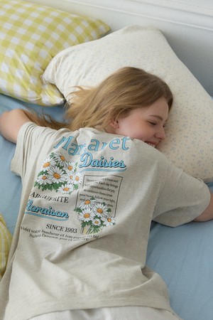 마가렛 포스터 티셔츠 - oatmeal