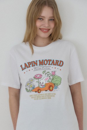 캐롯 래빗 티셔츠 - White