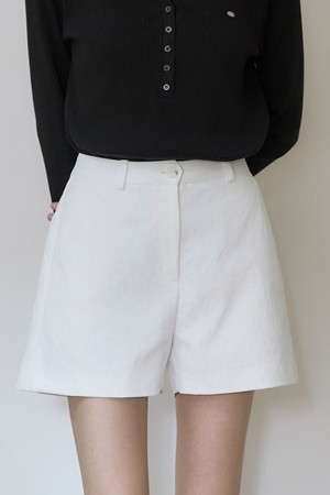 소프트 스트레치 숏 팬츠 - White