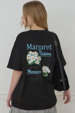마가렛 포스터 티셔츠 - Black