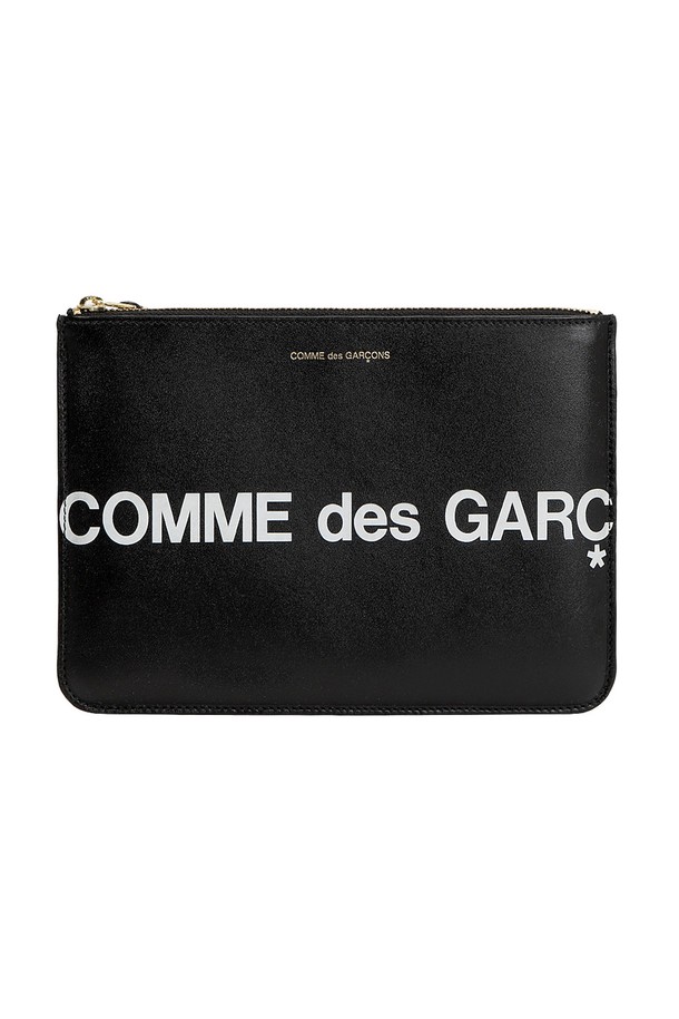 Comme des Garçons - 클러치/파우치 - 꼼데가르송 HUGE LOGO 클러치 스몰 SA5100HL BLACK 매니아온