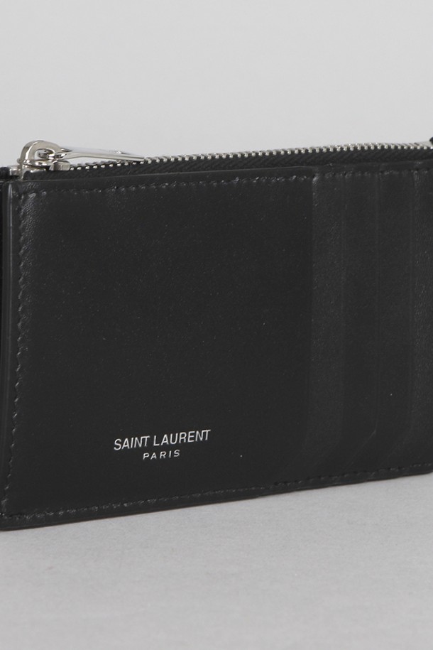 SAINT LAURENT - 지갑 - 생로랑 프라그망 카드지갑 609362 0U90N 1000 매니아온