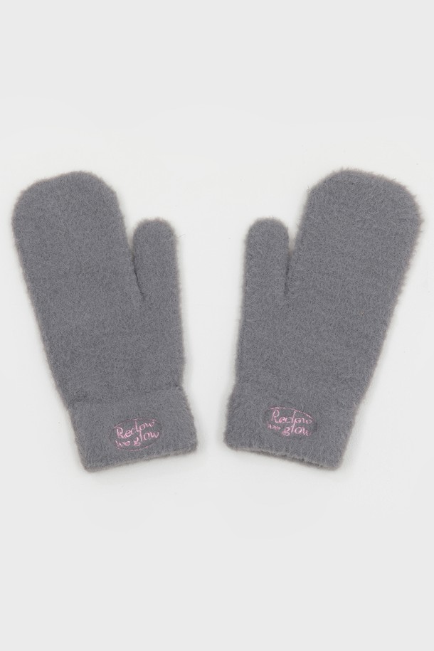 RECLOW - 기타소품 - FLUFFY LOGO MITTEN GLOVE 7 COLOR