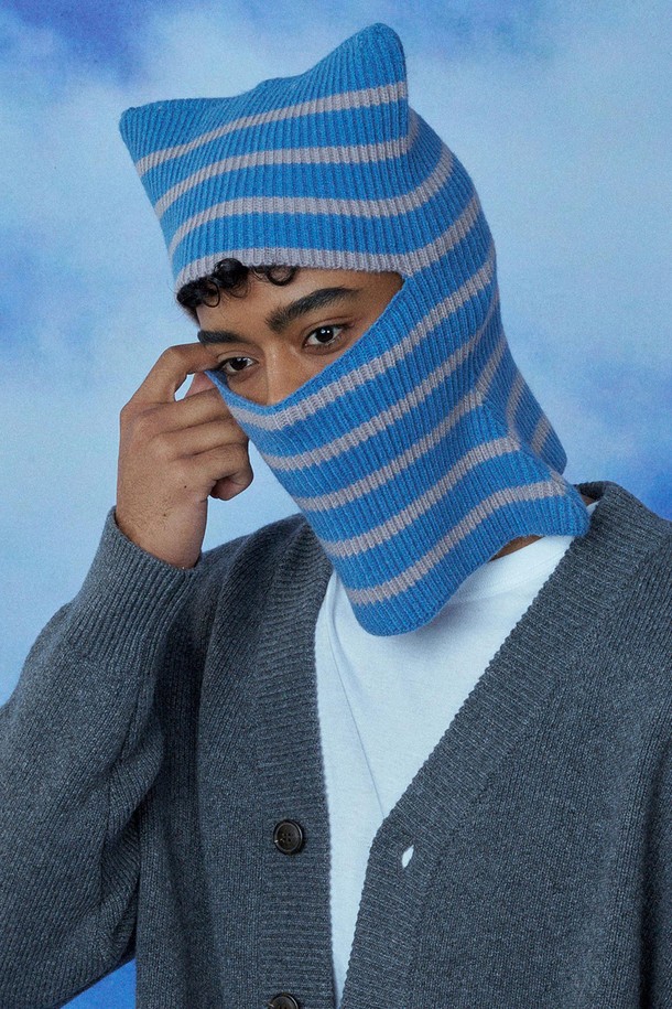 RECLOW - 모자 - STRIPE CAT BALACLAVA 5 COLOR