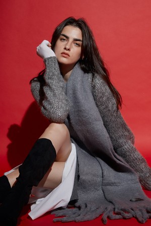 A COMMA GRAY 머플러