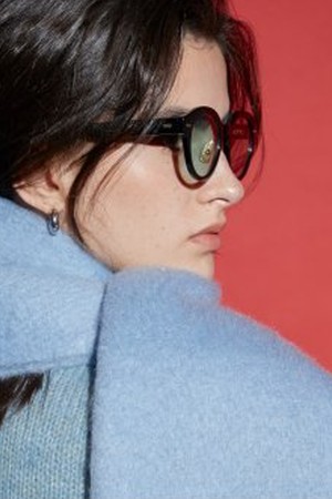 A COMMA 파스텔 블루 머플러