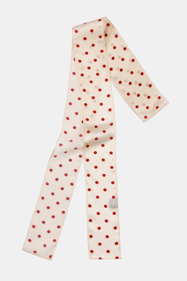 RECLOW - 스카프/머플러 - DOT SILK LONG SCARF 스카프 4 COLOR