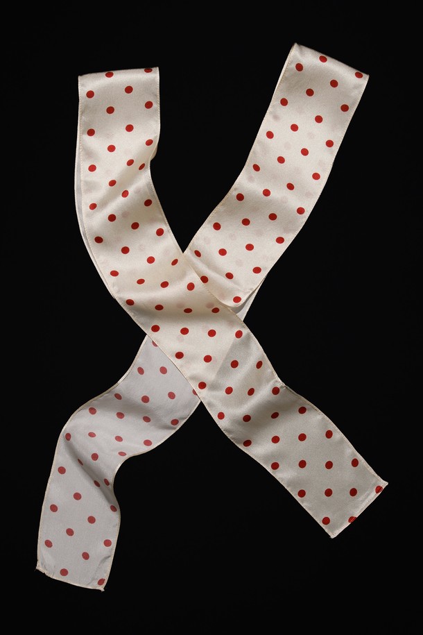 RECLOW - 스카프/머플러 - DOT SILK LONG SCARF 스카프 4 COLOR