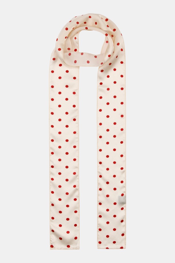 RECLOW - 스카프/머플러 - DOT SILK LONG SCARF 스카프 4 COLOR