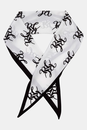 SIGNATURE DD SYMBOL SCARF WHITE 스카프