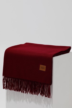 ENORMOUS 숄 캐시미어 100% 머플러 WINE