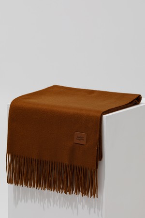 ENORMOUS 숄 캐시미어 100% 머플러 BROWN