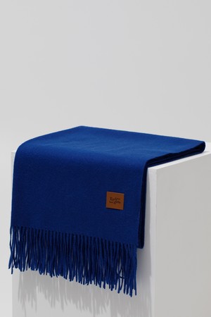 ENORMOUS 숄 캐시미어 100% 머플러 BLUE