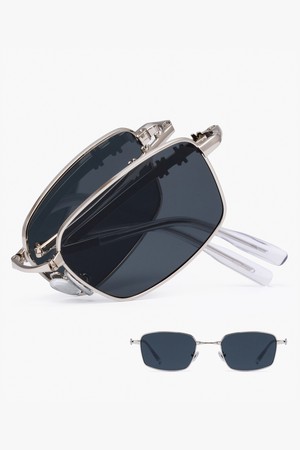 스테인리스 AMON F 폴더 선글라스 BLACK