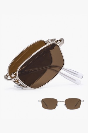 스테인리스 AMON F 폴더 선글라스 BROWN