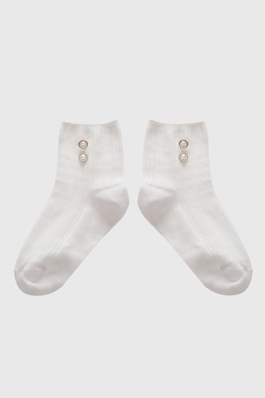 미니 케이블 진주 양말 (아이보리)_L4A1-SC03K_IVORY-a