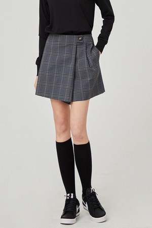 체크 랩 반바지(차콜)_L4A1-PT01C_GREY-a