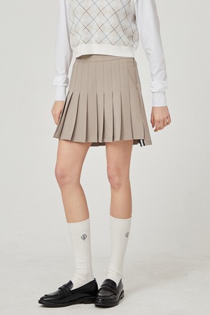 슬릿 포인트 주름 스커트(베이지)_L4A1-SK05C_BEIGE-a