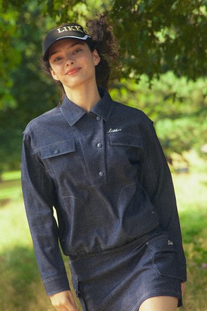 데님라이크 스티치 아노락 풀오버 자켓 (네이비)_NAVY-a