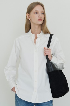 벨린 스웨이드 숄더백 블랙