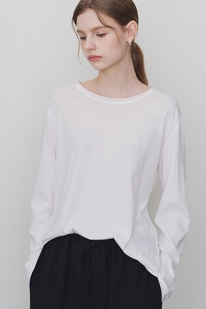 [4.1 예약발송] 브리든 롱 슬리브 티셔츠 아이보리