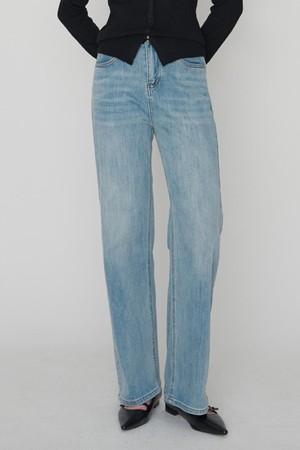 라온 스트레이트 데님 팬츠 중청