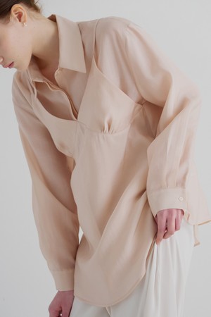 [4.10 예약발송] 카밀 블라우스 뷔스티에 SET 피치핑크