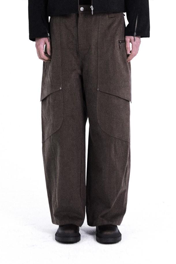 MACHINE - 캐주얼팬츠 - VEILED PANTS (Brown)