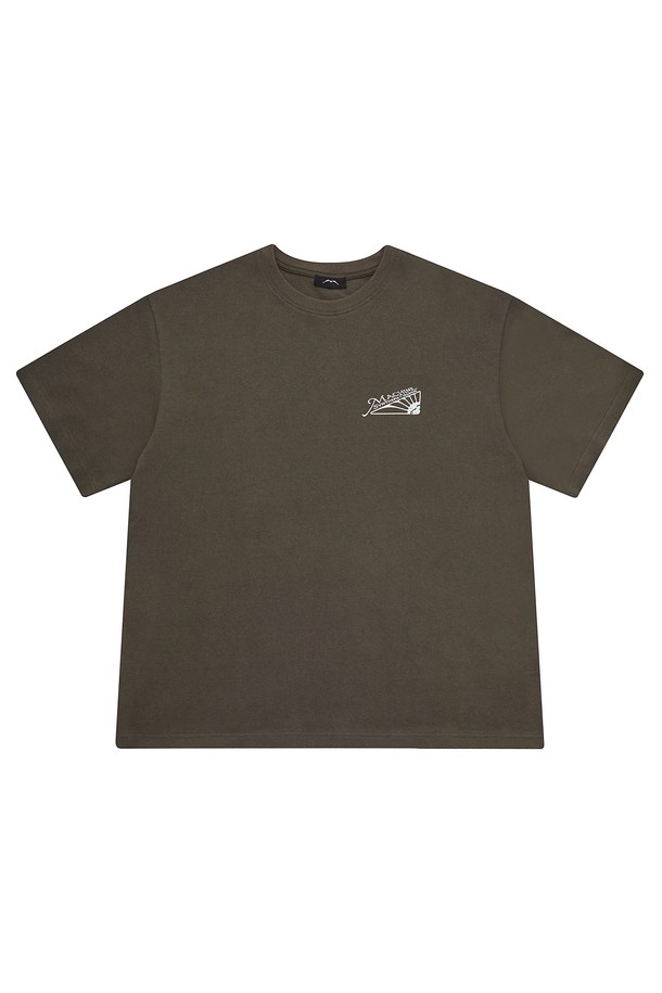 MACHINE - 반팔티셔츠 - DEVO T-SHIRT (DARK OLIVE)