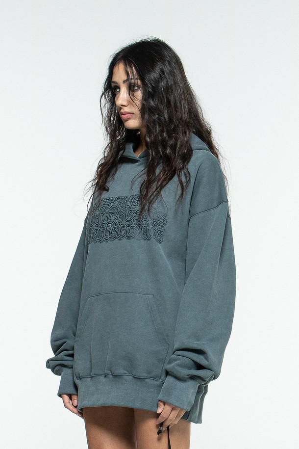 MACHINE - 후디 - UNIT HOODIE(TURQUOISE)