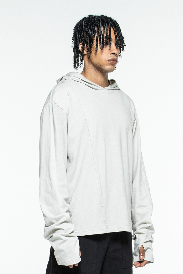 MACHINE - 긴팔티셔츠 - ANOMA HOODED LONGSLEEVE(DESERT)