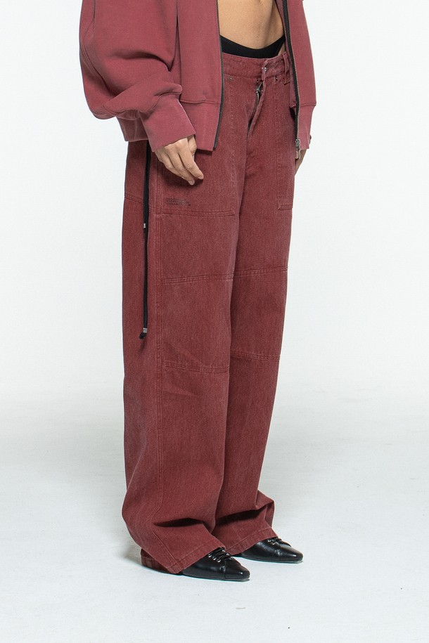 MACHINE - 캐주얼팬츠 - WORK PANTS(RED)