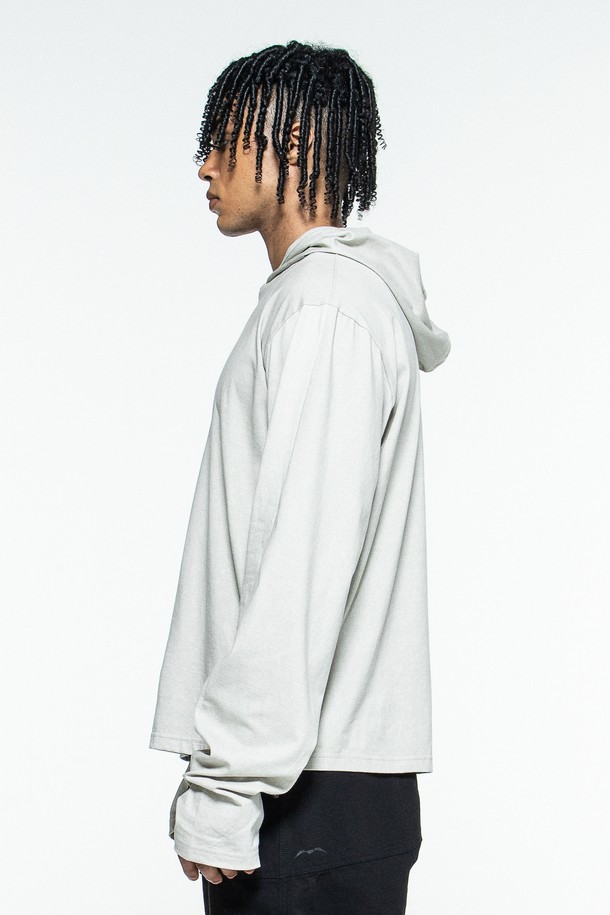 MACHINE - 긴팔티셔츠 - ANOMA HOODED LONGSLEEVE(DESERT)