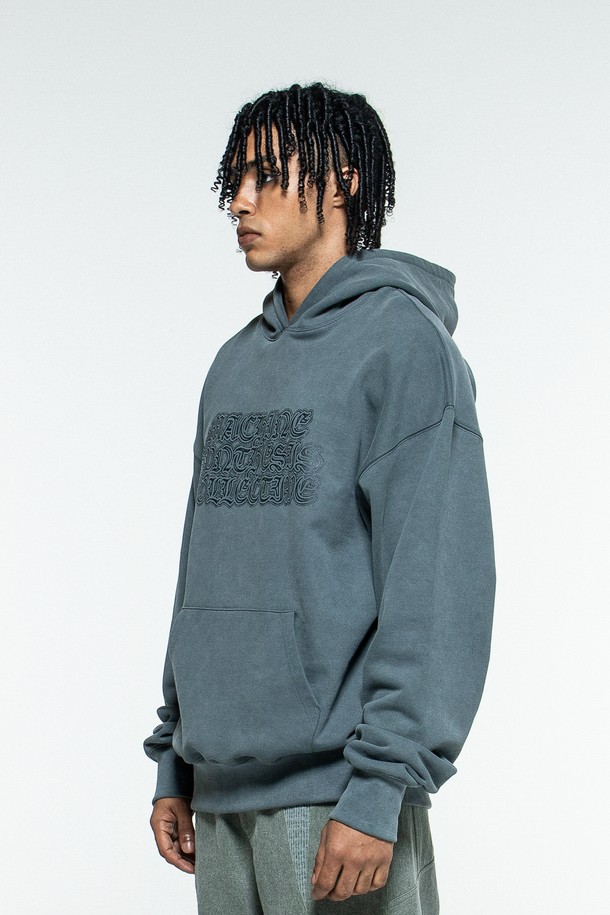 MACHINE - 후디 - UNIT HOODIE(TURQUOISE)