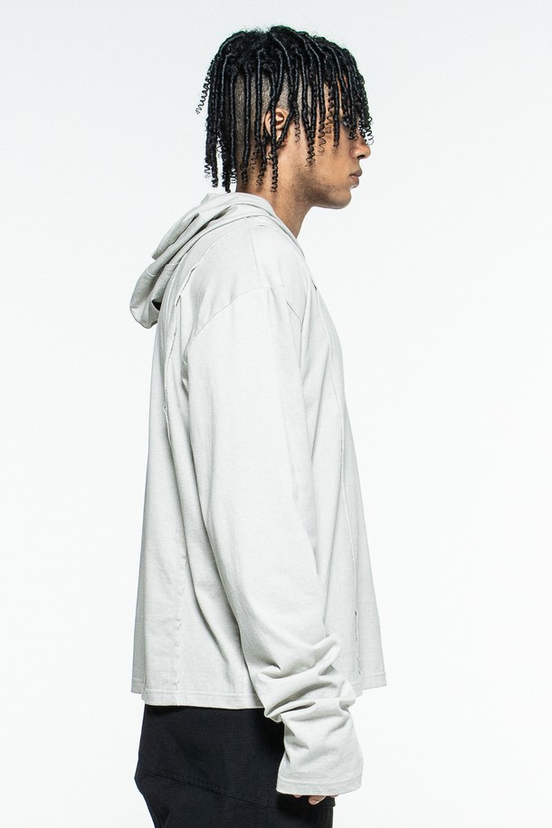 MACHINE - 긴팔티셔츠 - ANOMA HOODED LONGSLEEVE(DESERT)