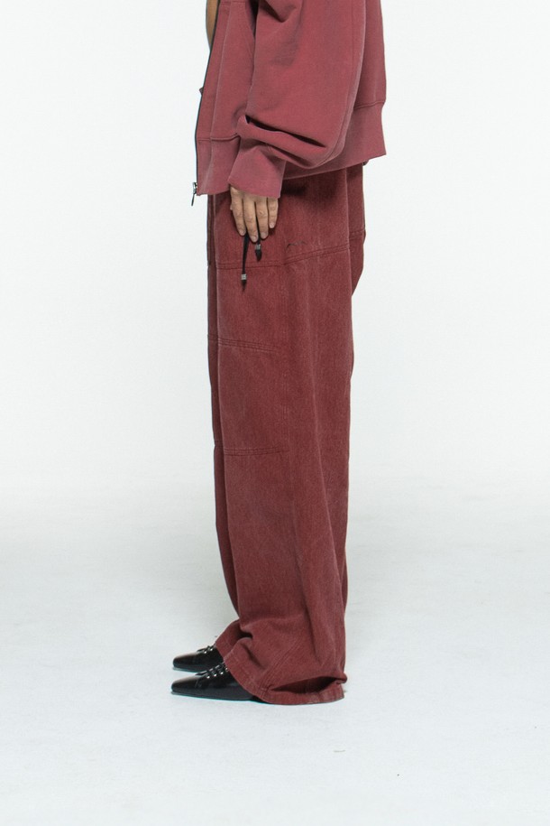 MACHINE - 캐주얼팬츠 - WORK PANTS(RED)