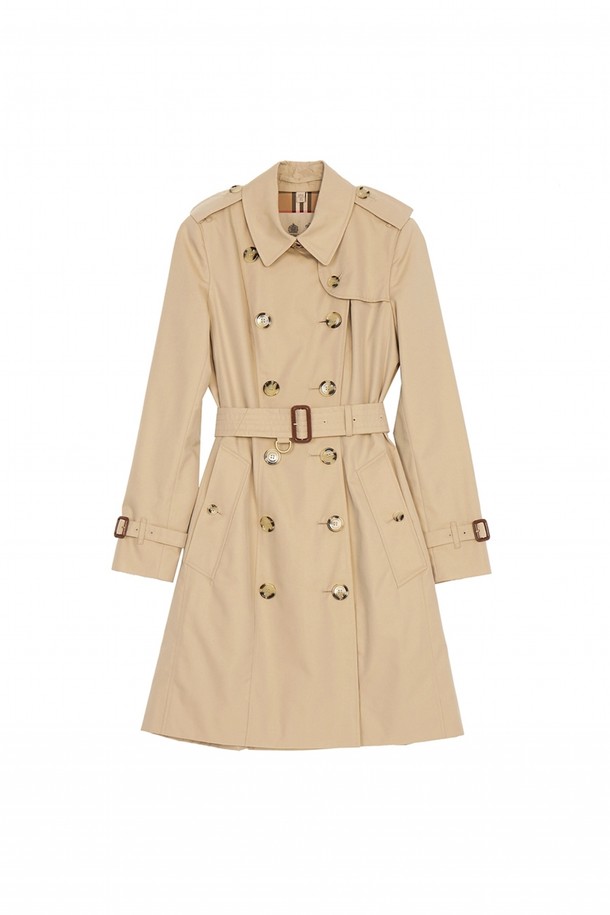 BURBERRY - 코트 - 버버리 CHELSEA 8045776 A1366 여자 트렌치 코트 슬림핏