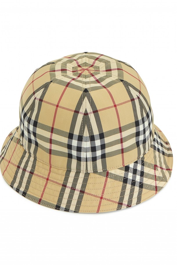 BURBERRY - 모자 - 버버리 CHK 6 PANEL BUCKET 8071150 공용 버킷햇 벙거지모자