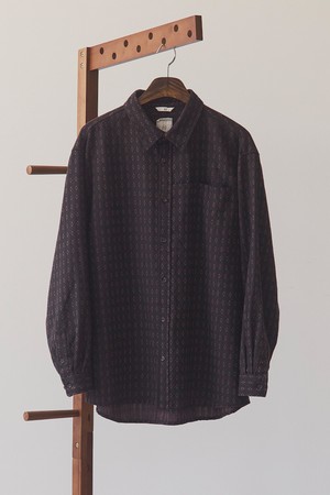 울 자카드 셔츠