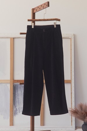 투 턱 코듀로이 팬츠