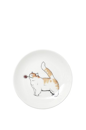 [한국도자기X티보에렘] 35. 5인치 접시 12.6CM 1P (Happy cat)