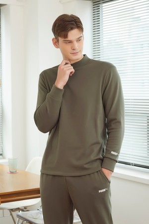 남여공용 밍크 플리스 홈웨어 2P_KHAKI-a