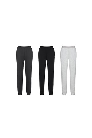 남녀 조거핏 홈웨어 팬츠 3P_BLACK-a