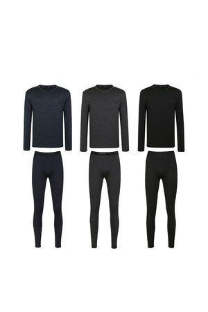 남성 엠보기모 웜웨어 6P_BLACK-a
