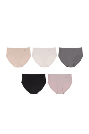 여성 나일론 퓨징 삼각팬티 5P_BLACK-a