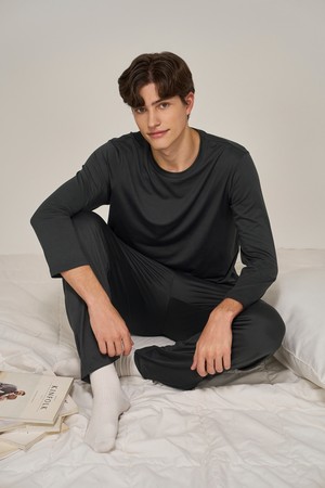 웜 앤 소프트 컴포터블 라운지웨어 2P_GREY-a